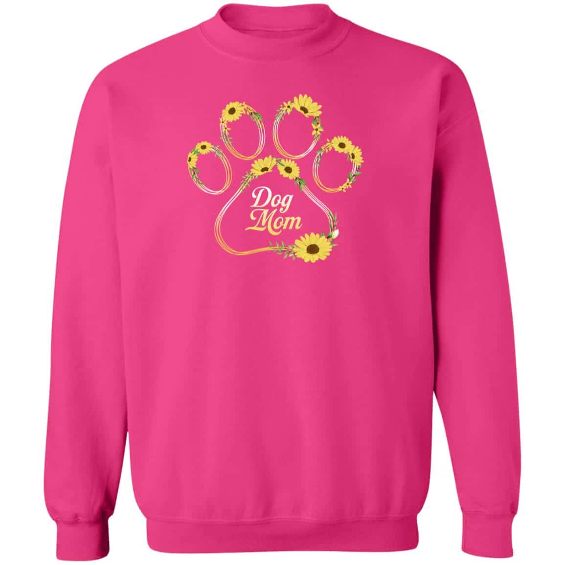 Dog Mom In Bloom Sweatshirt Pink