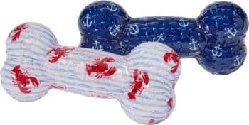 Frisco Coastal TPR Bone Squeaky Dog Toy