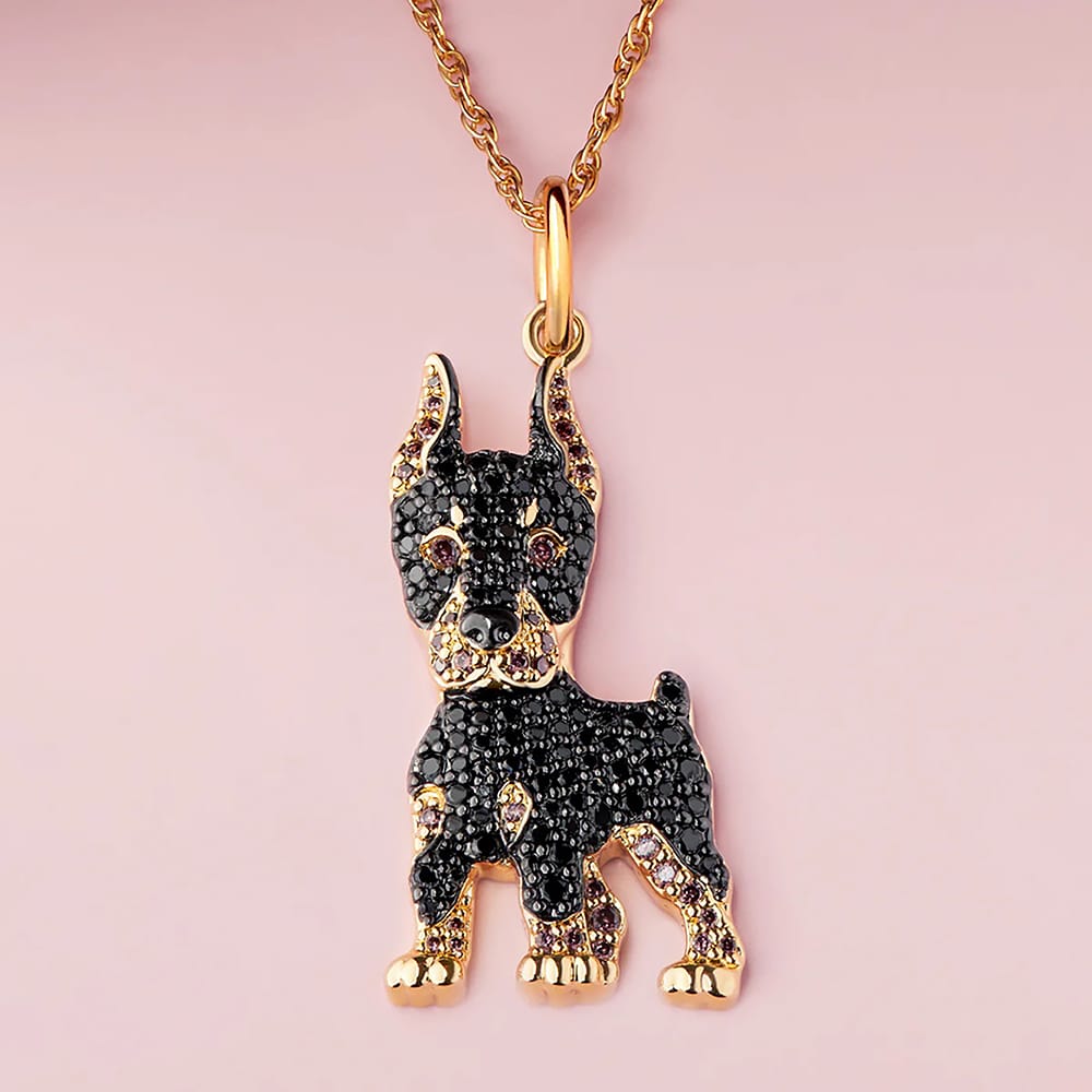 Midnight Glam Doberman Necklace - Image 7