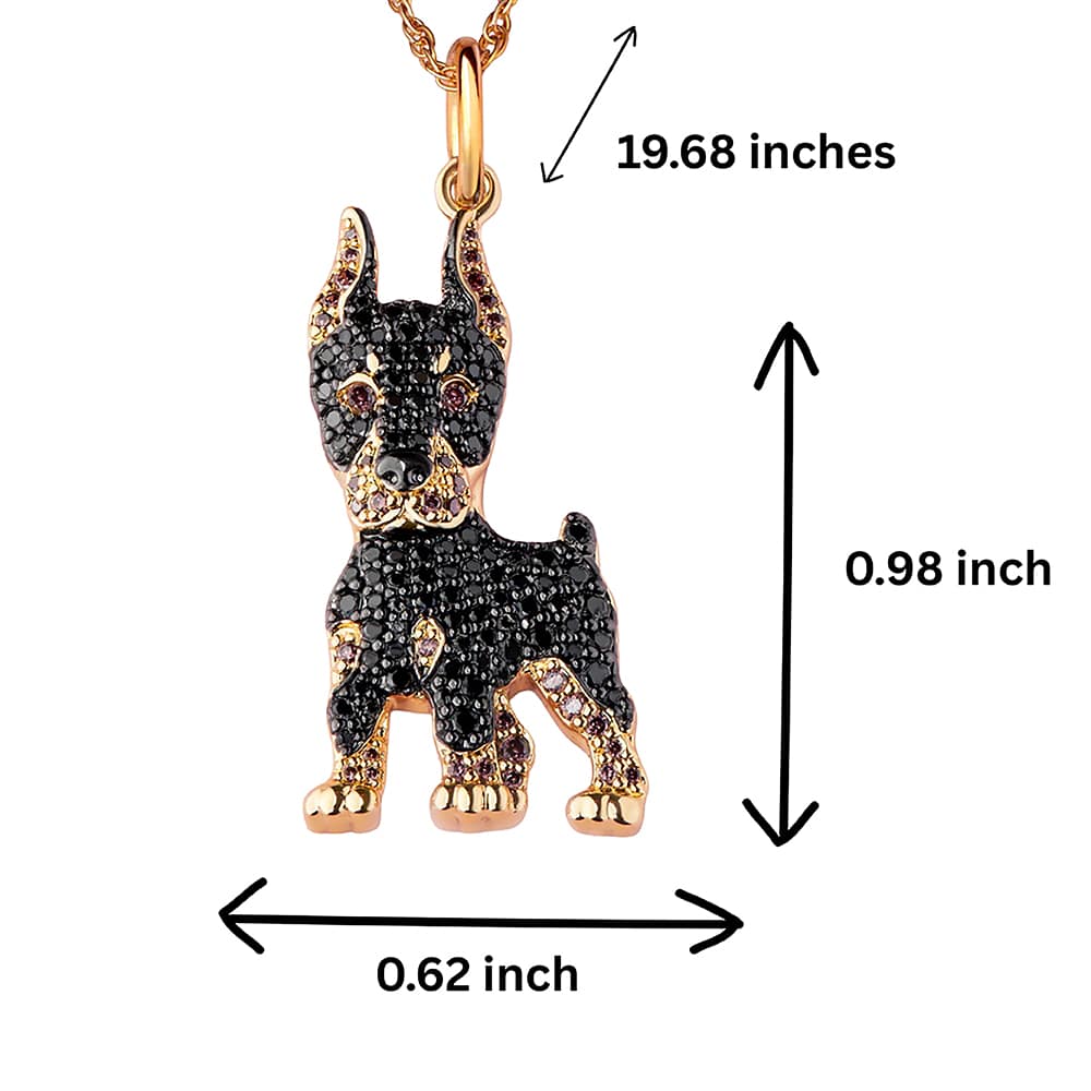 Midnight Glam Doberman Necklace - Image 6