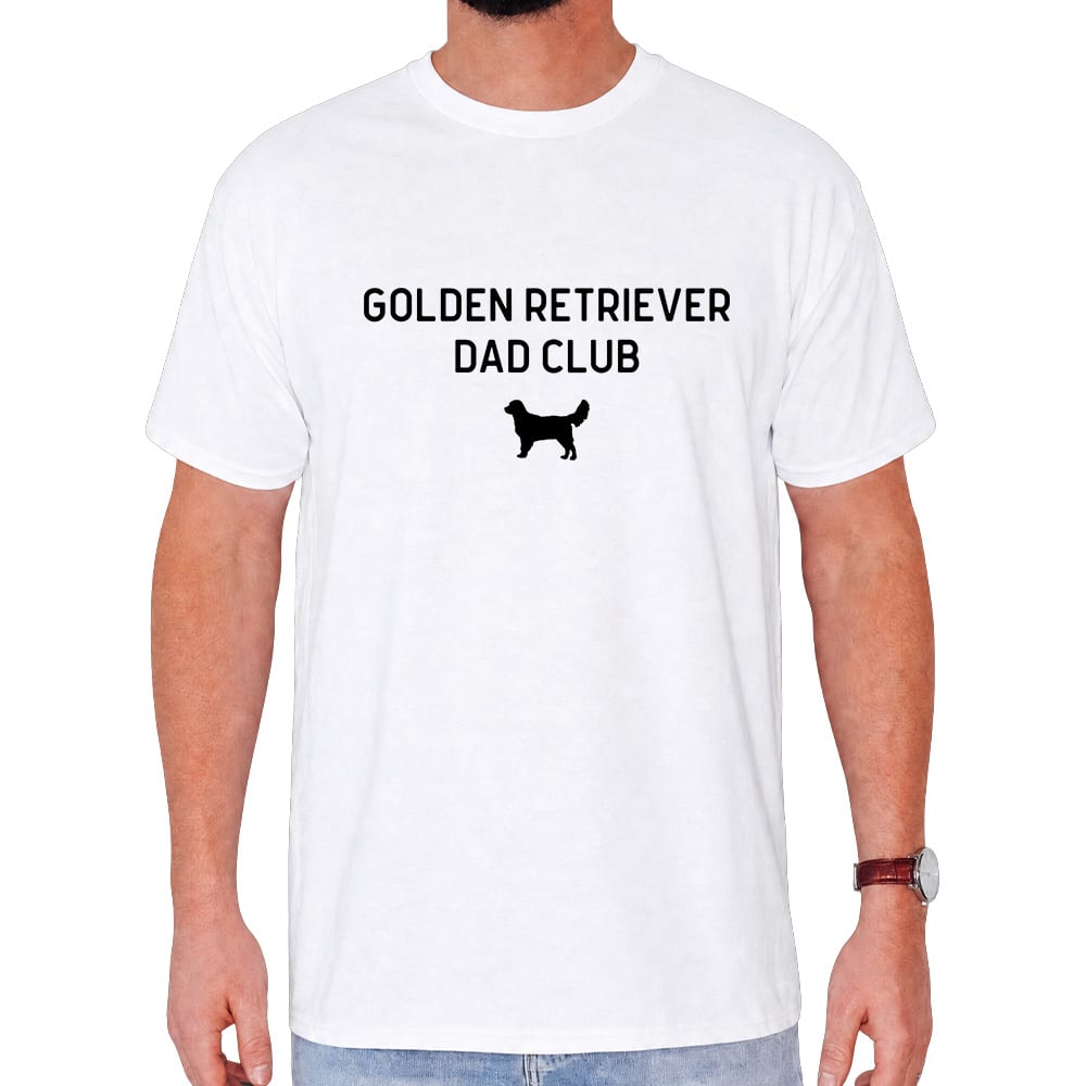 Golden Retriever Dad Club Standard Tee White