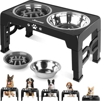  Jovrun Elevated Dog Bowls
