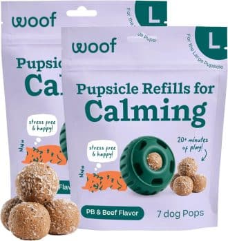 WOOF Pupsicle Refill Pops for Calming - Long-Lasting Refills for The Pupsicle Toy 