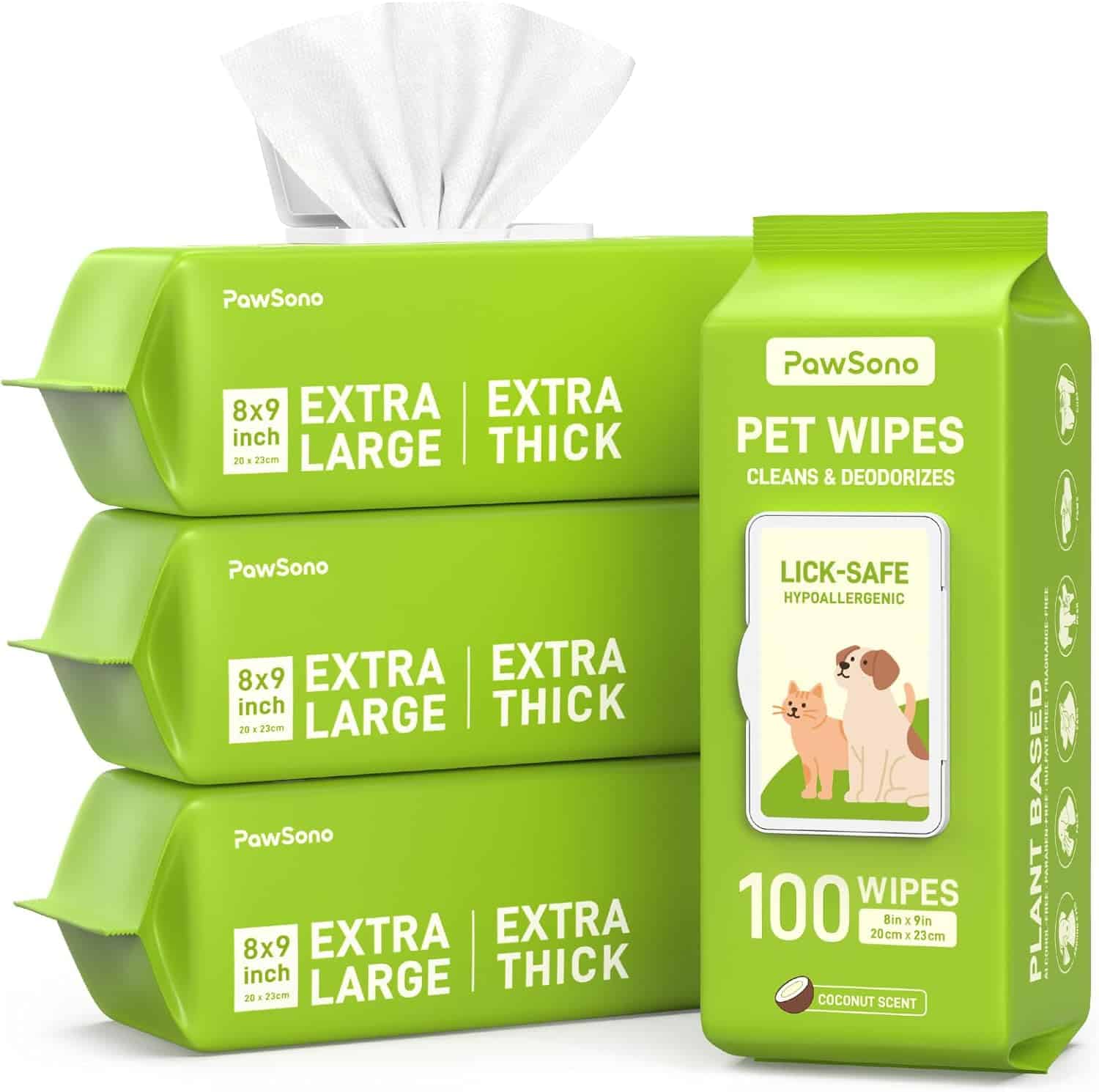 Hypoallergenic pet wipes for dogs