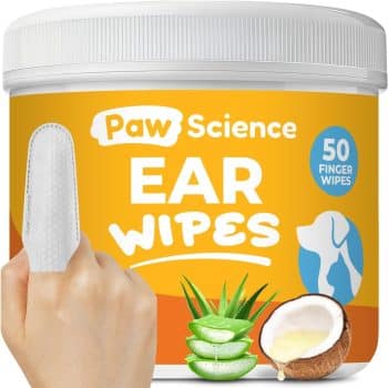 Paw Science Dog Ear Cleaner Wipes - Finger Wipes