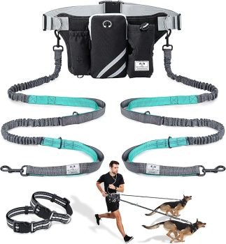 SHINE HAI Retractable Hands Free Dog Leash