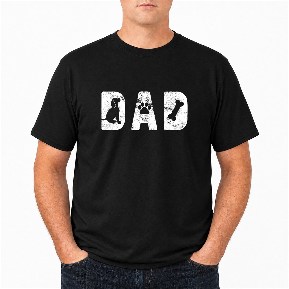 Everyday Dog Dad Standard Tee Black