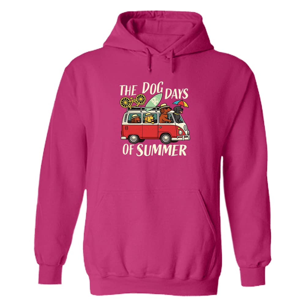 The Dog Days Of Summer Hoodie Pink