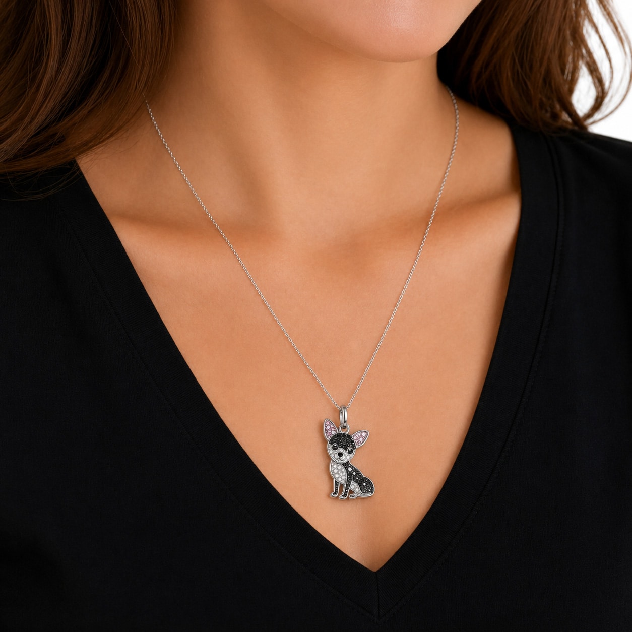 Dazzling Chihuahua Pup Necklace - Image 5