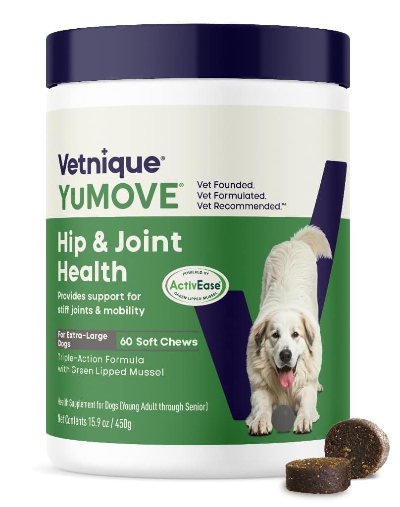 Vetnique YuMOVE Hip and Joint Health Soft Chews for Dogs