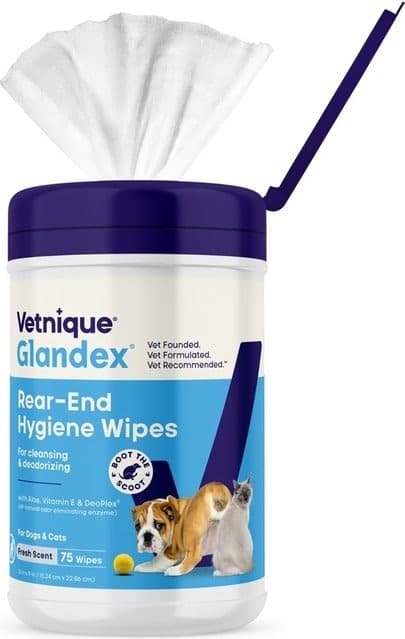 Vetnique Glandex Rear-End Wipes