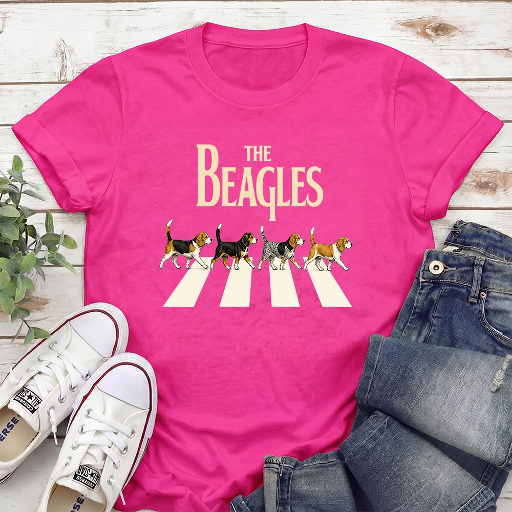The Beagles Standard Tee Pink