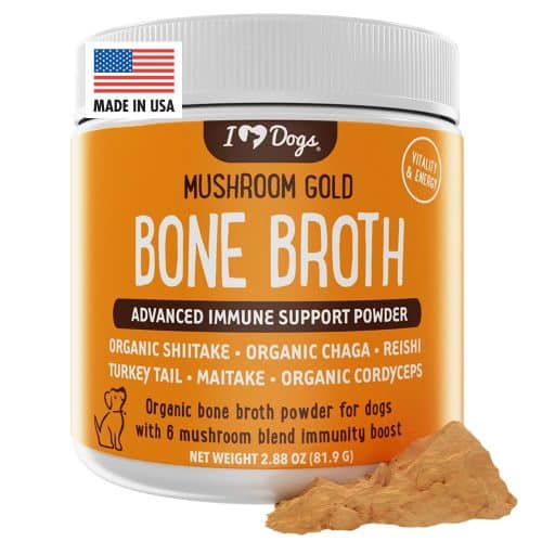iHeartDogs Bone Broth for Dogs with Mushroom Blend