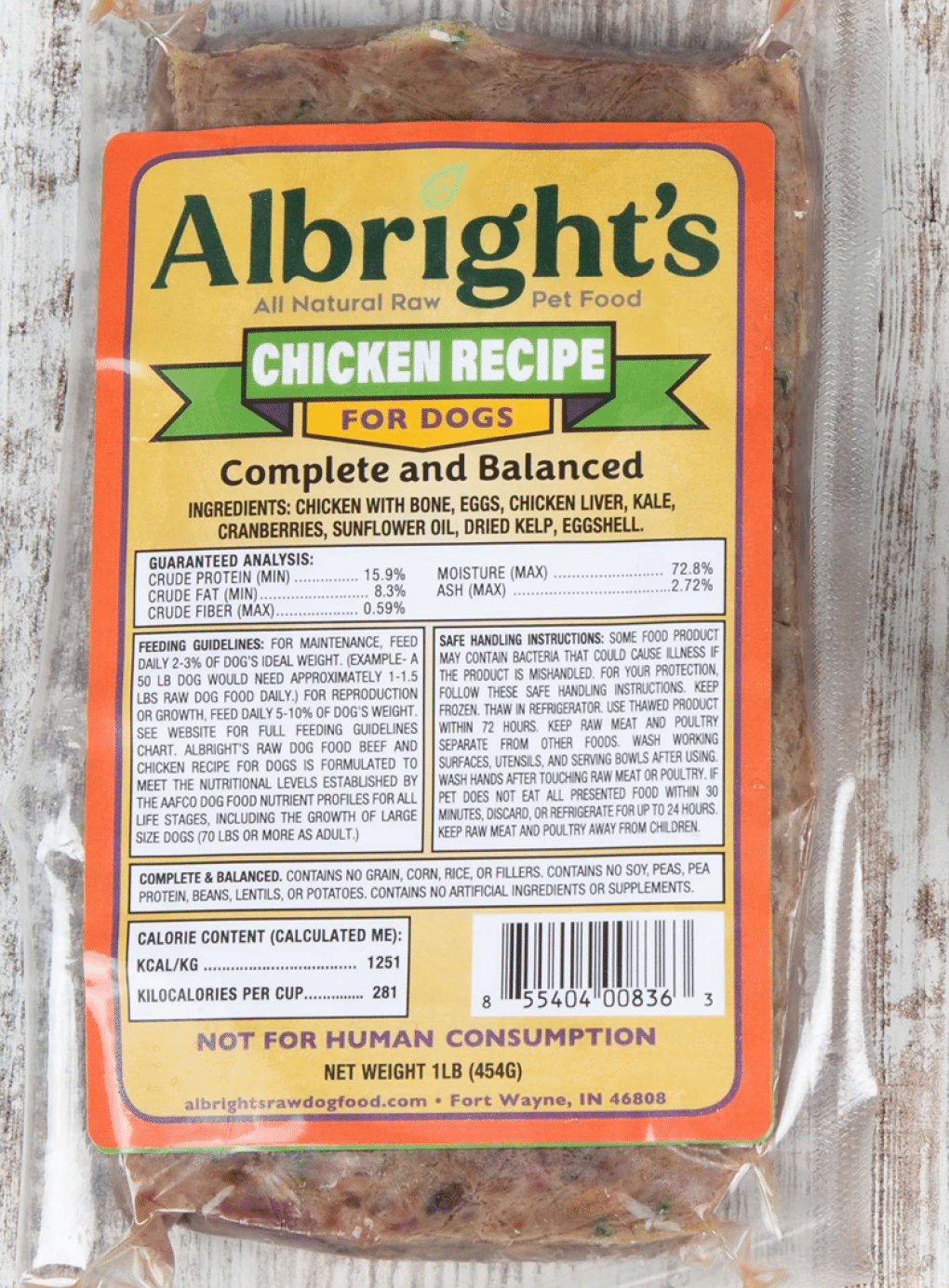 Albright’s Raw Pet Food Package 
