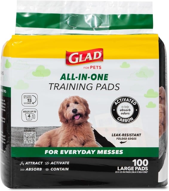 Glad for Pets Black Charcoal Puppy Pads