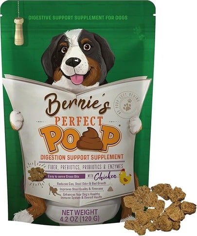 Bernies Perfect Poop Supplement for Dogs