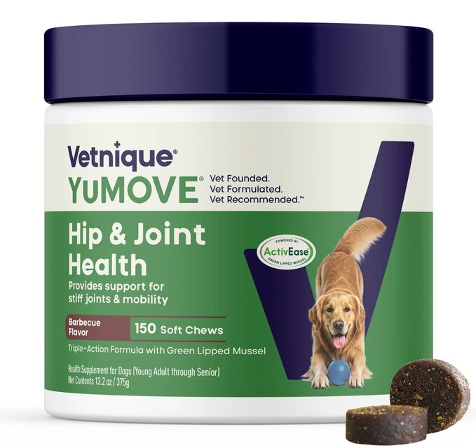 Vetnique YuMOVE Hip and Joint Health Soft Chews for Dogs