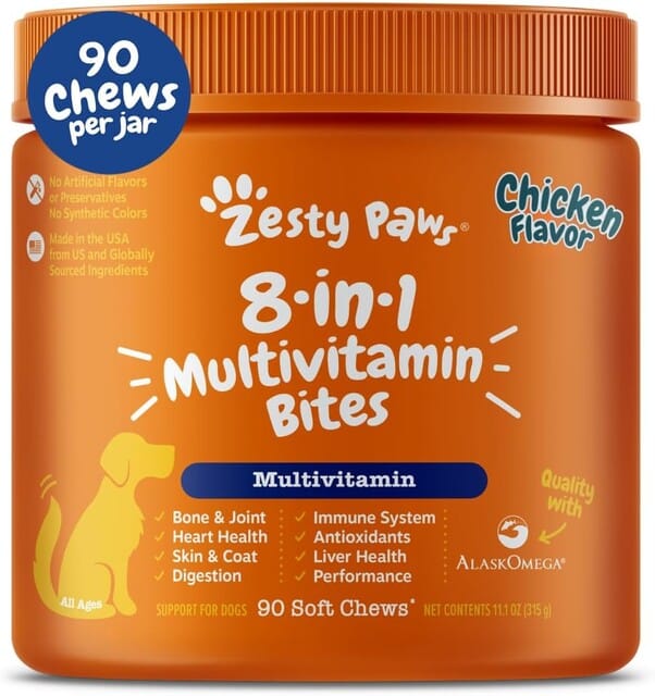 Zesty Paws 8-in-1 Bites Multivitamin Soft Chews