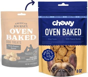 Chewy Made Oven Baked with Peanut Butter Grain-Free Crunchy Biscuit Dog Treats