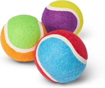 Chewy Made Colorful Fetch Squeaky Tennis Ball Dog Toy