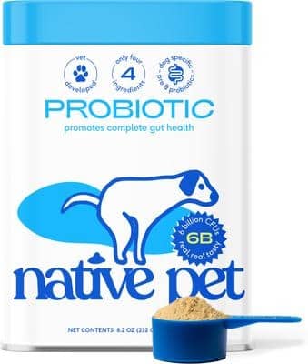 Native Pet Probiotic Powder Organic, Human Grade