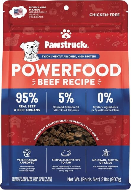 Pawstruck Air Dried Dog Food with Real Beef