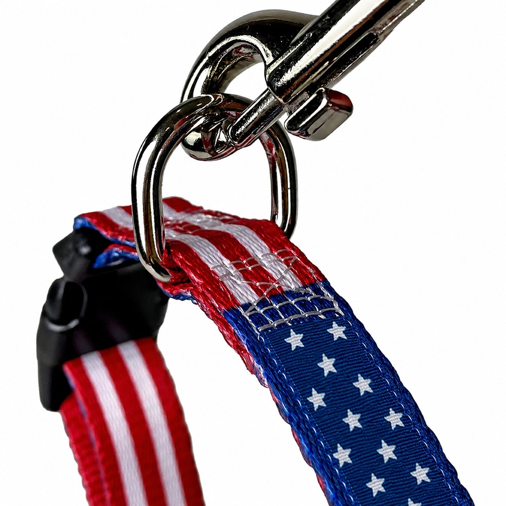USA American Flag Dog Collar S-XL : Perfect for Patriot Pups, July 4th & 250 Years Anniversary Celebration - Image 9