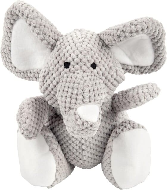 goDog Checkers Elephant Tough Plush Toy