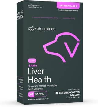 VetriScience Same Liver Health Tablets for Medium and Large Dogs