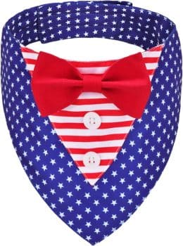 ADOGGYGO American Flag Dog Tuxedo Bandana