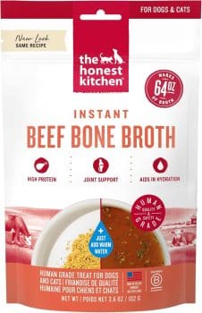 The Honest Kitchen Human Grade Daily Boosts Instant Beef Bone Broth 
