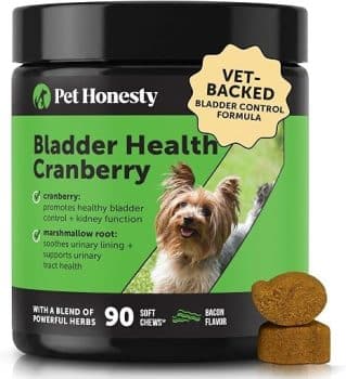 Pet Honesty Vet Recommended Cranberry Supplement for Dogs