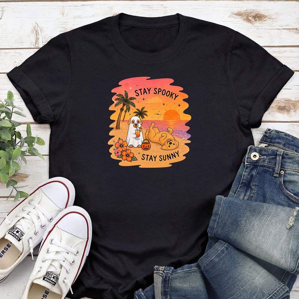 Stay Spooky Stay Sunny Standard Tee Black