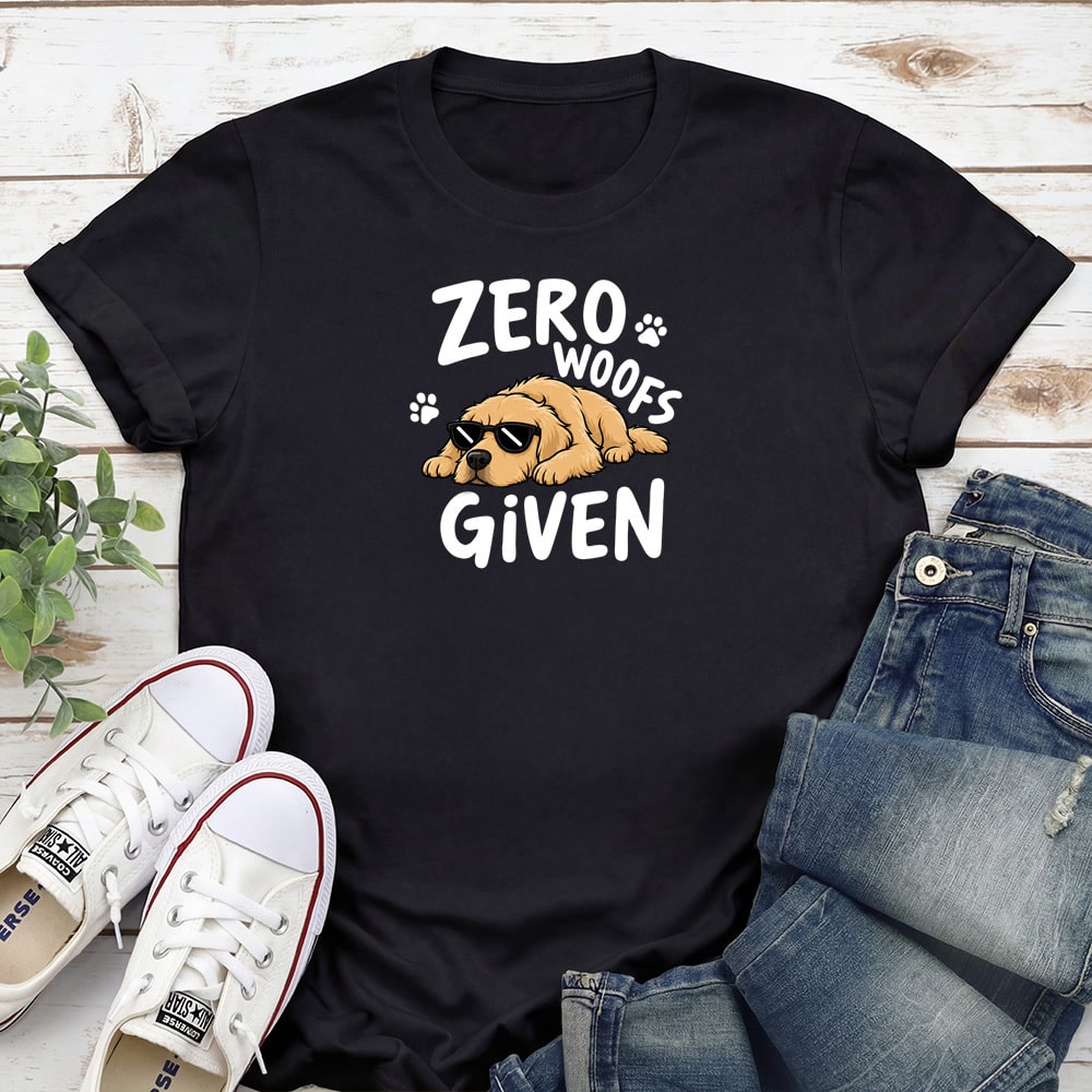 Zero Woofs Given Standard Tee Black