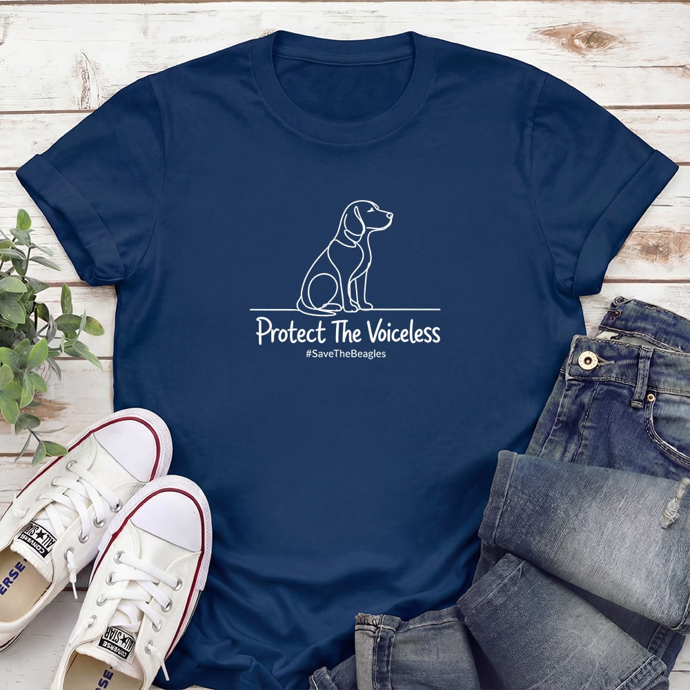 Protect The Voiceless Standard Tee Navy