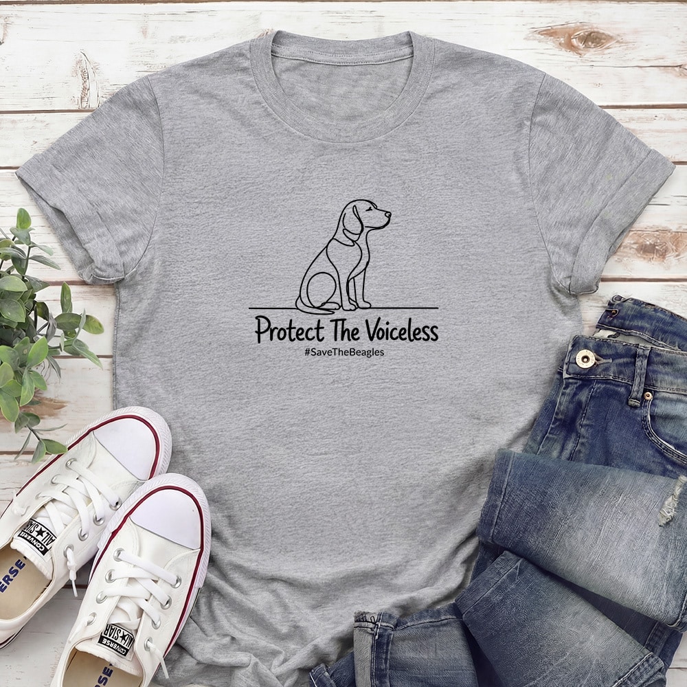 Protect The Voiceless Standard Tee Heather Grey