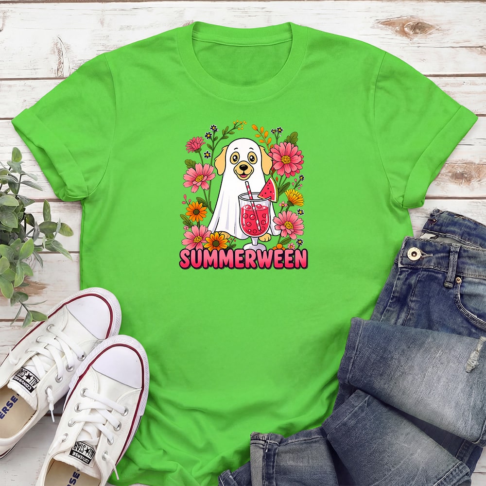 Summerween Dog Standard Tee Green