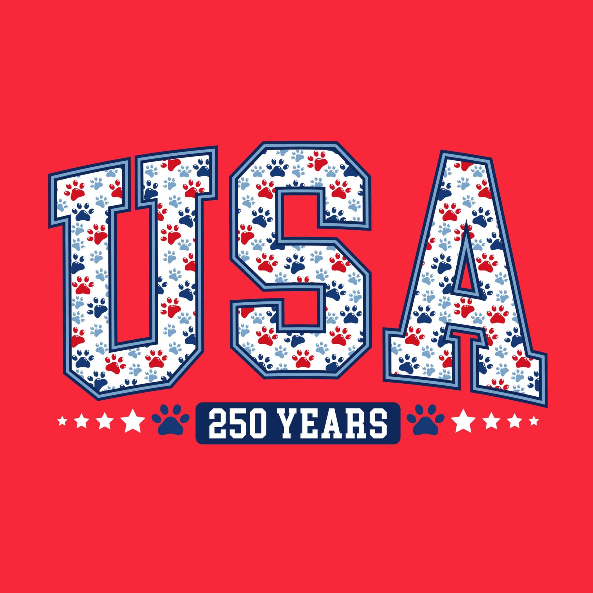 Fund 30 Meals for $16.00 and Get A Free - USA 250 Years Standard Tee Red - Image 2