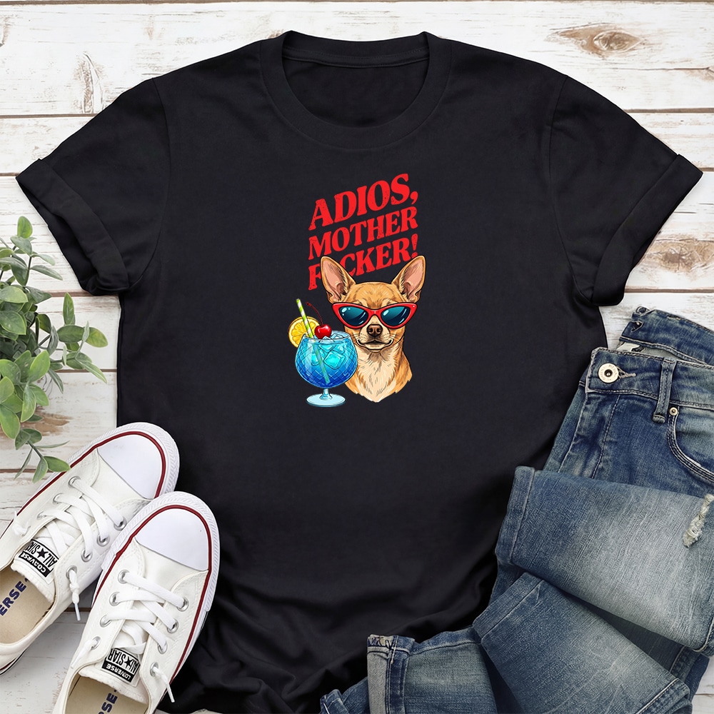 Adios Chihuahua Standard Tee Black