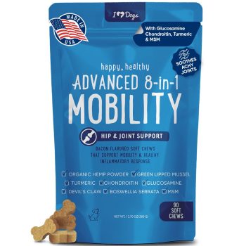 iHeartDogs Hip and Joint Supplement for Dogs – Advanced 8-in-1 Dog Joint Supplement Chews