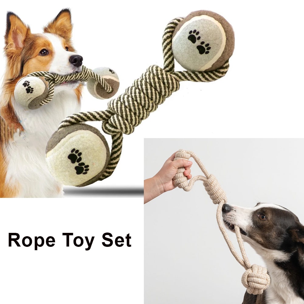 Fund 7 Meals for $7 and Get a Get the Ball ! Tug’n Play Rope Toy and Rope Toy with Tennis Balls
