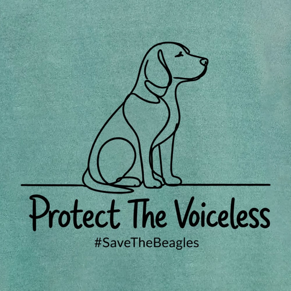 Comfort Colors Protect The Voiceless Premium Sweatshirt - Light Green - Image 2