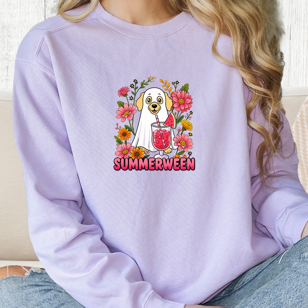Comfort Colors Summerween Dog Premium Sweatshirt - Orchid