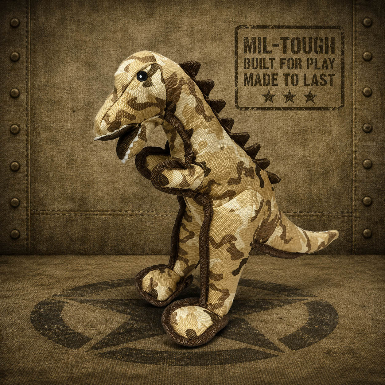 T-WREX Durable MIL-TOUGH Camo Dog Toy