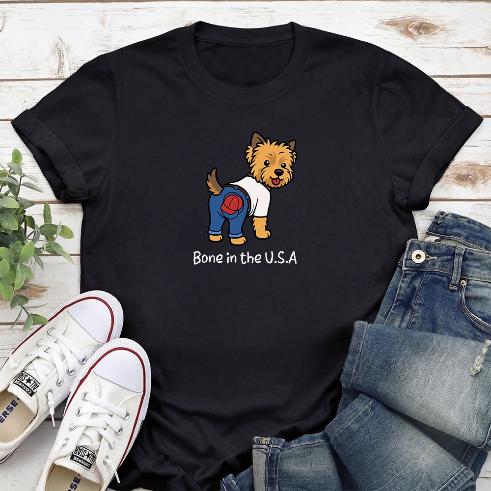Bone In The USA Standard Tee Black