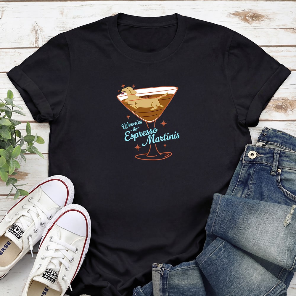 Weenies & Espresso Martinis Standard Tee Black
