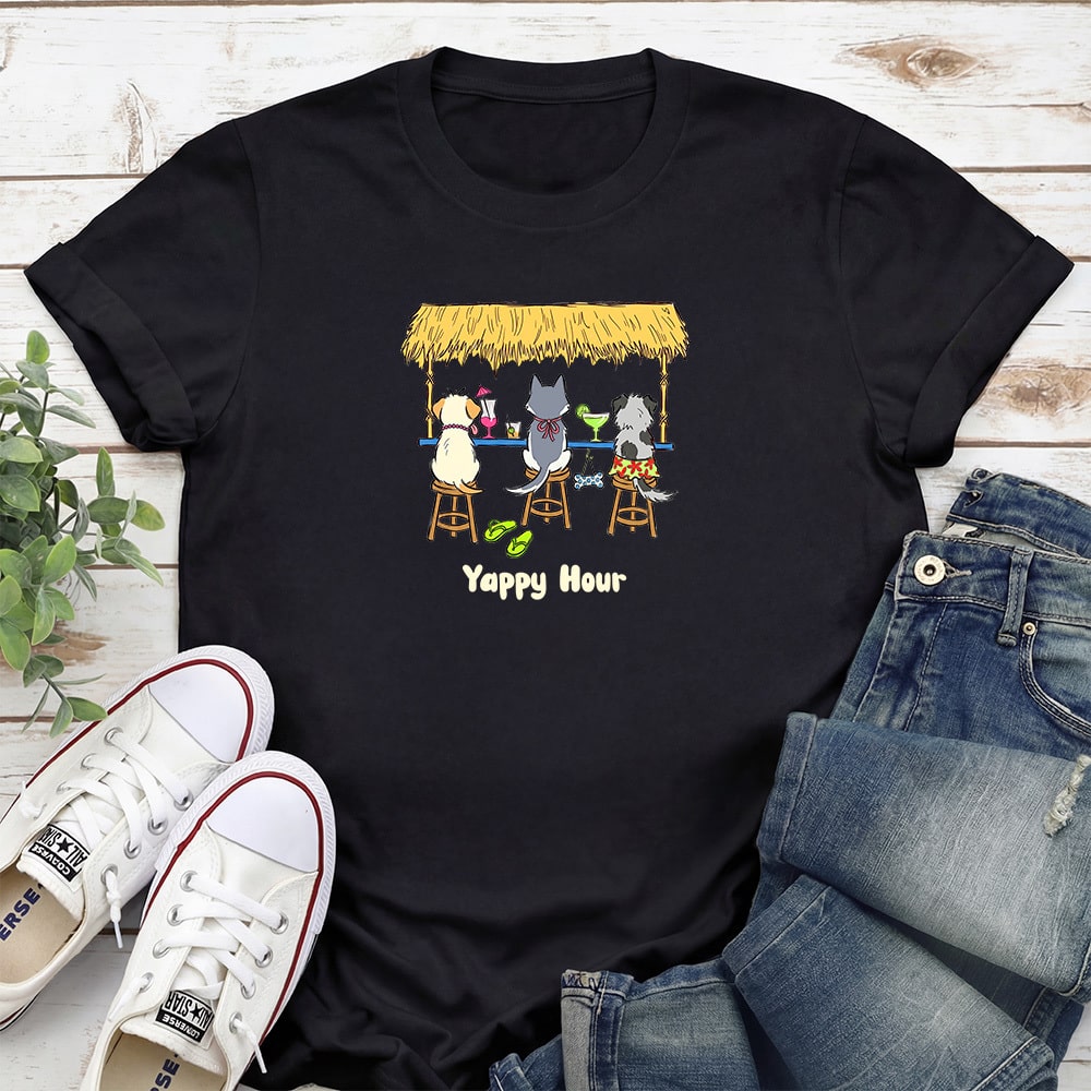 Yappy Hour Standard Tee Black