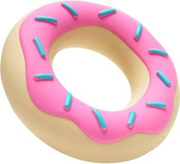Frisco Peanut Butter Flavored Donut Rubber Chew Dog Toy