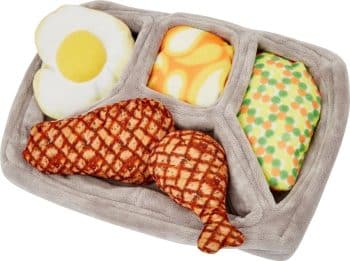 Frisco Microwave Dinner Interactive Plush Squeaky Dog Toy