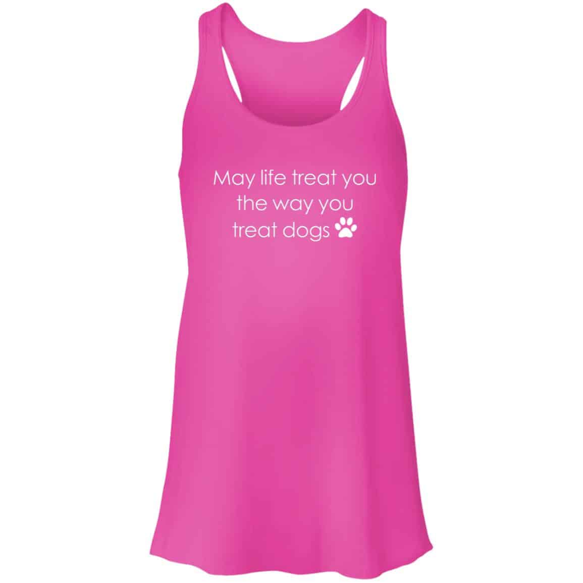 The Way You Treat Animals Flowy Tank Pink